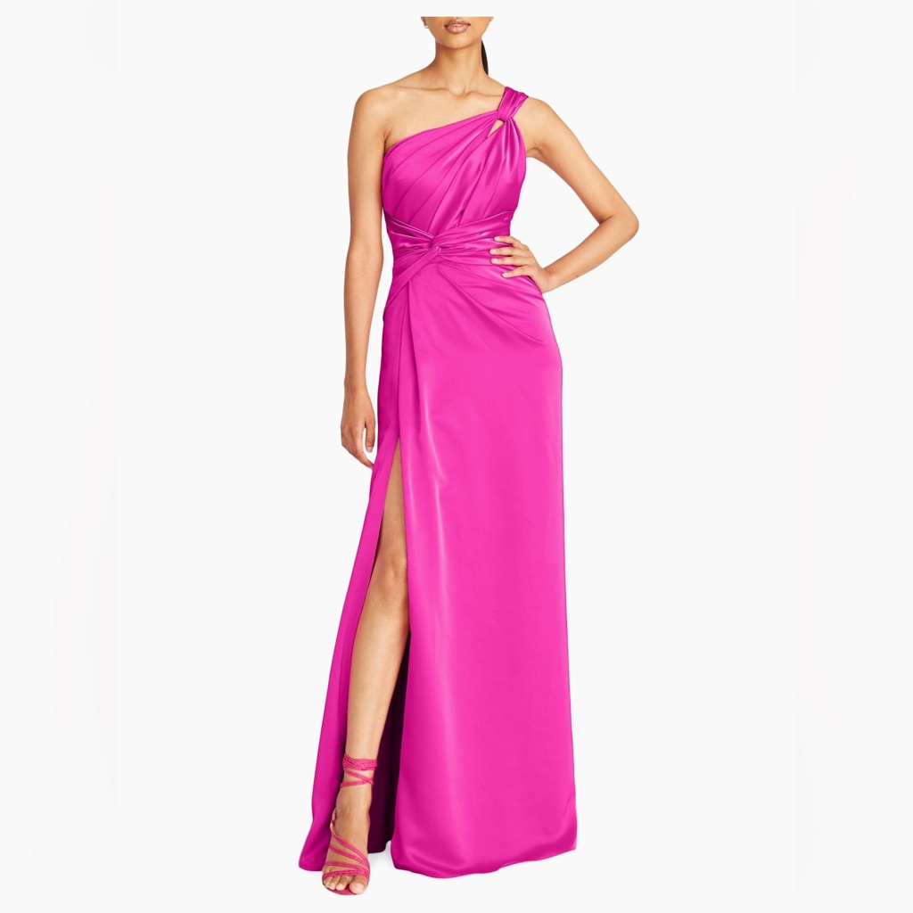 Theia Gloria Twist Column Gown Size 6 $700 Nwot